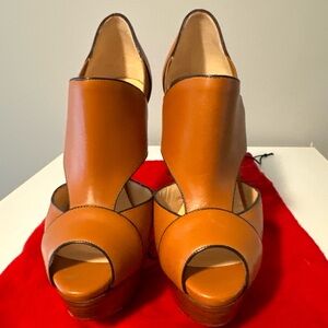 Christian Louboutin Pitou 150 Calf Heels Pumps Shoes Sz 36.5